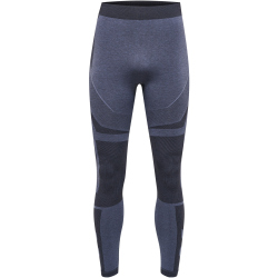 hummel hmlTE MIKE Seamless Tights Herren black/asphalt melange L