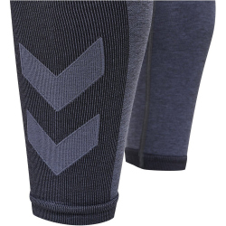 hummel hmlTE MIKE Seamless Tights Herren black/asphalt melange L