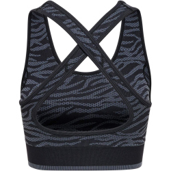 hummel hmlMT SAGA Seamless Sport-Top Damen black/asphalt melange XS