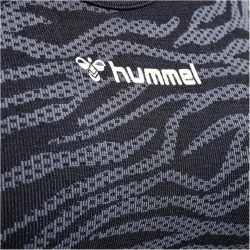 hummel hmlMT SAGA Seamless Sport-Top Damen black/asphalt melange XS