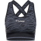 hummel hmlMT SAGA Seamless Sport-Top Damen black/asphalt melange XS