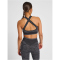 hummel hmlMT SAGA Seamless Sport-Top Damen black/asphalt melange XS