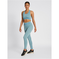 hummel hmlMT SAGA Seamless Sport-Top Damen north atlantic/blue surf melan XS
