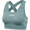 hummel hmlMT SAGA Seamless Sport-Top Damen north atlantic/blue surf melan XS