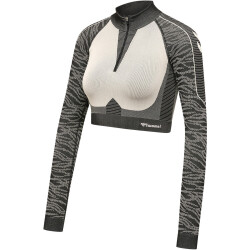 hummel hmlMT MILA 1/2-Zip Seamless cropped Sport-Top...
