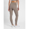 hummel hmlTE CHRISTEL Seamless Mid Waist Tights Damen chateau gray/driftwood melange M