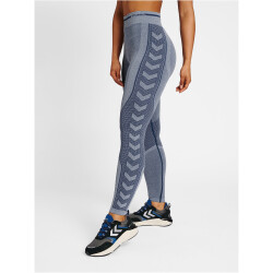 hummel hmlMT LULU Seamless Scrunch Tights Damen insignia blue melange L