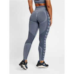 hummel hmlMT LULU Seamless Scrunch Tights Damen insignia blue melange L