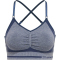 hummel hmlMT LULU Seamless Scrunch Sport-BH Damen insignia blue melange L