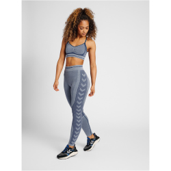 hummel hmlMT LULU Seamless Scrunch Sport-BH Damen insignia blue melange M