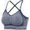 hummel hmlMT LULU Seamless Scrunch Sport-BH Damen insignia blue melange M