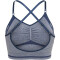 hummel hmlMT LULU Seamless Scrunch Sport-BH Damen insignia blue melange S