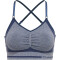 hummel hmlMT LULU Seamless Scrunch Sport-BH Damen insignia blue melange S