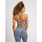 hummel hmlMT LULU Seamless Scrunch Sport-BH Damen insignia blue melange S