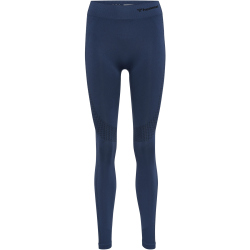 hummel hmlSHAPING Seamless Mid Waist Tights Damen insignia blue S