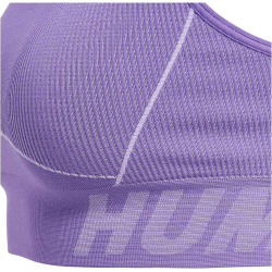 hummel hmlTE CHRISTEL Seamless Sport-Top Damen paisley purple/lavender melange XS