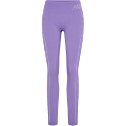 hummel hmlTE CHRISTEL Seamless Mid Waist Tights Damen paisley purple/lavender melange L