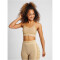 hummel hmlMT LULU Seamless Scrunch Sport-BH Damen curds & whey melange S