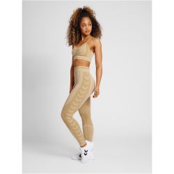 hummel hmlMT LULU Seamless Scrunch Sport-BH Damen curds & whey melange L
