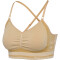 hummel hmlMT LULU Seamless Scrunch Sport-BH Damen curds & whey melange XS