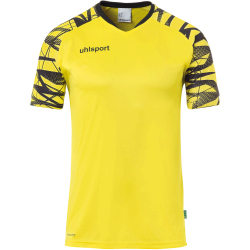 uhlsport Goal 25 kurzarm Trikot Herren limonengelb/schwarz M
