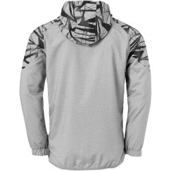 uhlsport Goal 25 Evo Woven Kapuzenjacke Herren dark grau melange/schwarz M