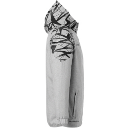 uhlsport Goal 25 Evo Woven Kapuzenjacke Herren dark grau melange/schwarz L