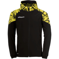 uhlsport Goal 25 Evo Woven Kapuzenjacke Herren schwarz/limonengelb 3XL