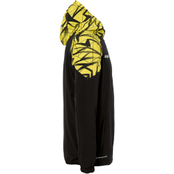 uhlsport Goal 25 Evo Woven Kapuzenjacke Herren schwarz/limonengelb 3XL