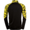 uhlsport Goal 25 1/4-Zip Trainings-Top Kinder schwarz/limonengelb 128