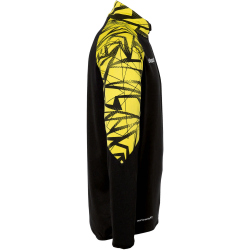 uhlsport Goal 25 1/4-Zip Trainings-Top Kinder schwarz/limonengelb 140