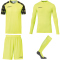 uhlsport Reaction Torwartset (Trikot+Baselayer+Shorts+Stutzen) fluo gelb/schwarz XXL