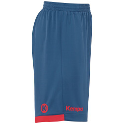 Kempa Player Handballshorts Kinder ice grau/fluo rot 116