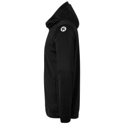 Kempa Player Kapuzenjacke Kinder schwarz/weiß 116