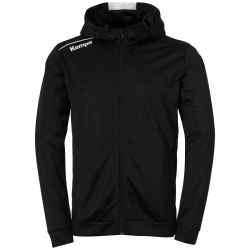 Kempa Player Kapuzenjacke Kinder schwarz/wei&szlig; 152