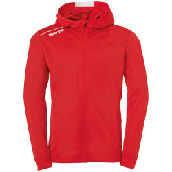 Kempa Player Kapuzenjacke Herren rot/weiß M