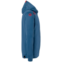 Kempa Player Kapuzenjacke Herren ice grau/fluo rot XXL