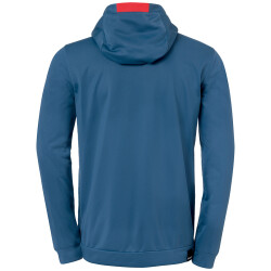 Kempa Player Kapuzenjacke Herren ice grau/fluo rot 3XL