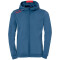 Kempa Player Kapuzenjacke Herren ice grau/fluo rot 3XL