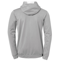 Kempa Player Kapuzenjacke Kinder dark grau melange/wei&szlig; 116