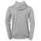 Kempa Player Kapuzenjacke Herren dark grau melange/weiß 3XL