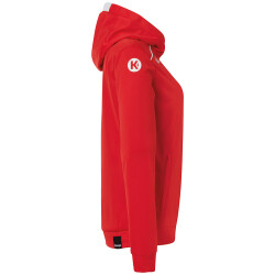 Kempa Player Kapuzenjacke Damen rot/weiß L