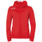 Kempa Player Kapuzenjacke Damen rot/weiß XL