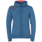 Kempa Player Kapuzenjacke Damen ice grau/fluo rot XS