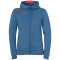 Kempa Player Kapuzenjacke Damen ice grau/fluo rot XXL