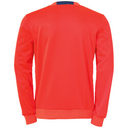 Kempa Player langarm Trainings-Top fluo rot/ice grau L