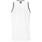 Kempa Player Tanktop Basketballtrikot Kinder wei&szlig;/schwarz 128