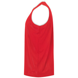 Kempa Reversible Tanktop Basketballtrikot Kinder rot/weiß 116