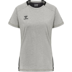 hummel Cima XK kurzarm Fitnessshirt Damen grey melange XXL