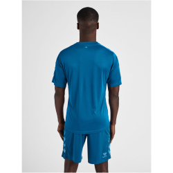 hummel Core XK Striped gestreiftes Trikot Herren blue coral/blue danube XXL